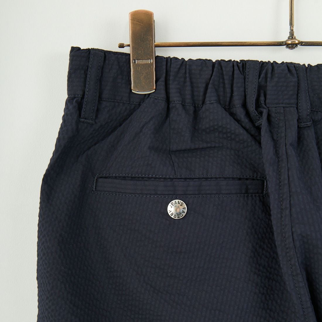 Jeans Factory Clothes [ジーンズファクトリークローズ] クールマックス サッカー1Pイージートラウザー [JFC-252-006] BLKｽﾄﾗｲﾌﾟ