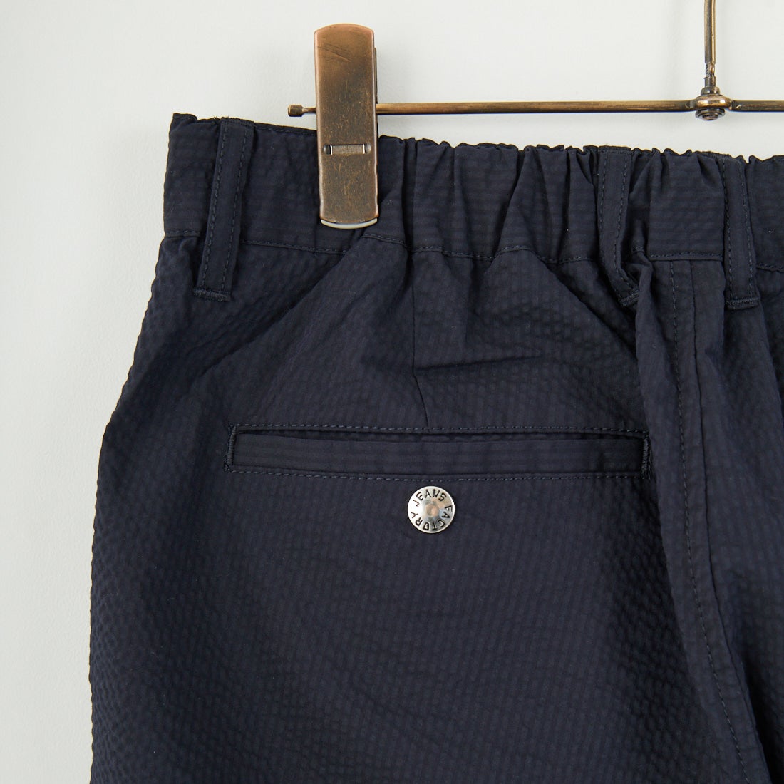 Jeans Factory Clothes [ジーンズファクトリークローズ] クールマックス サッカー1Pイージートラウザー [JFC-252-006] BLKｽﾄﾗｲﾌﾟ