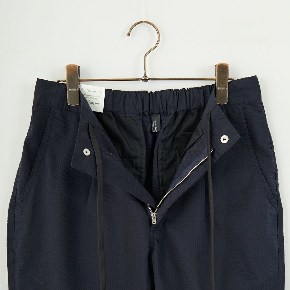 Jeans Factory Clothes [ジーンズファクトリークローズ] クールマックス サッカー1Pイージートラウザー [JFC-252-006] BLKｽﾄﾗｲﾌﾟ