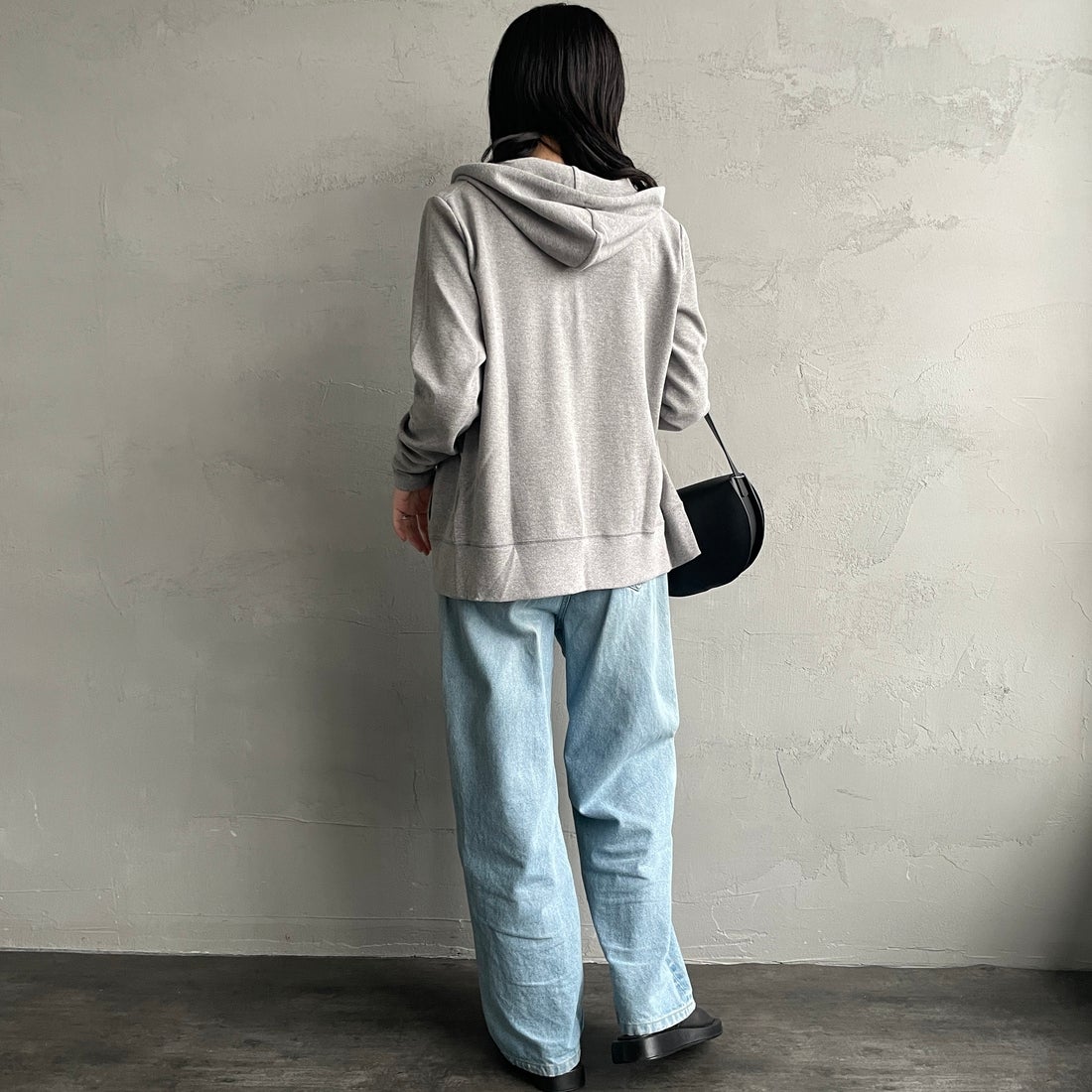 MICA&DEAL [マイカアンドディール] サーフパーカー [0125109054] GRAY &&モデル身長：160cm 着用サイズ：38&&