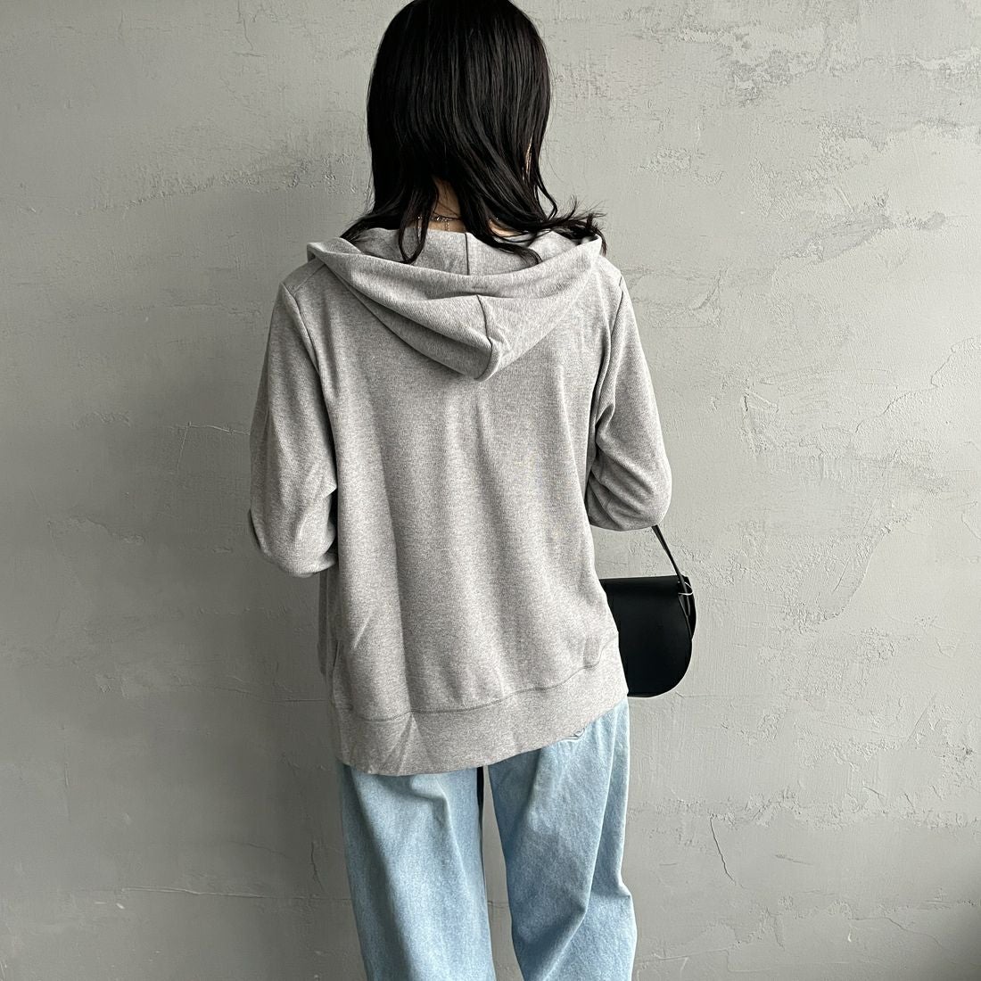 MICA&DEAL [マイカアンドディール] サーフパーカー [0125109054] GRAY &&モデル身長：160cm 着用サイズ：38&&