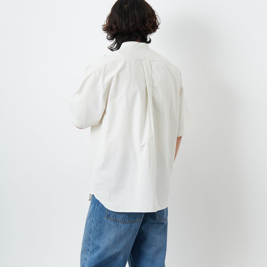 DANTON [ダントン] コットンリネン バンドカラーシャツ [JD-3788SCL