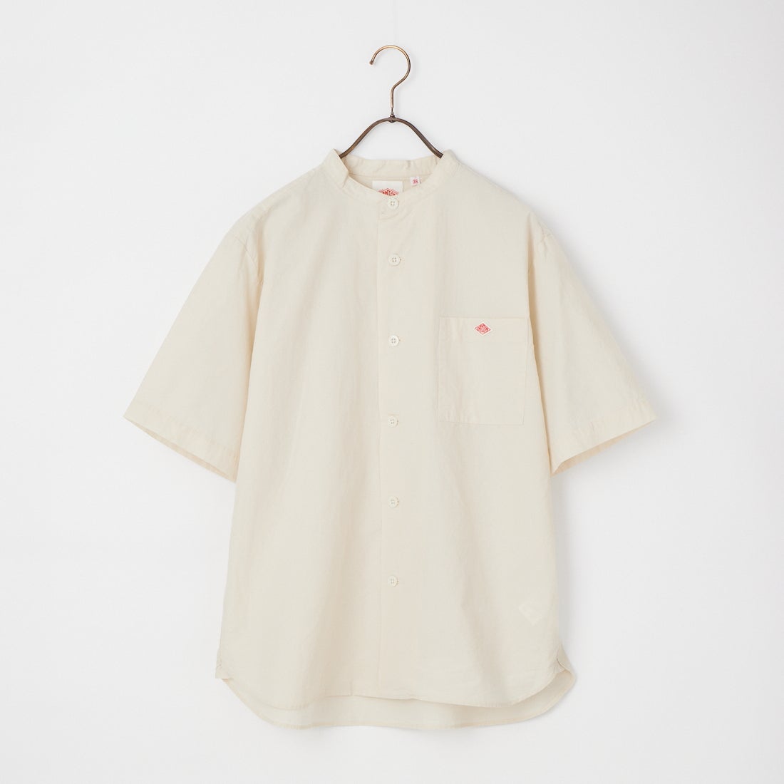 DANTON [ダントン] コットンリネン バンドカラーシャツ [JD-3788SCL] IVORY