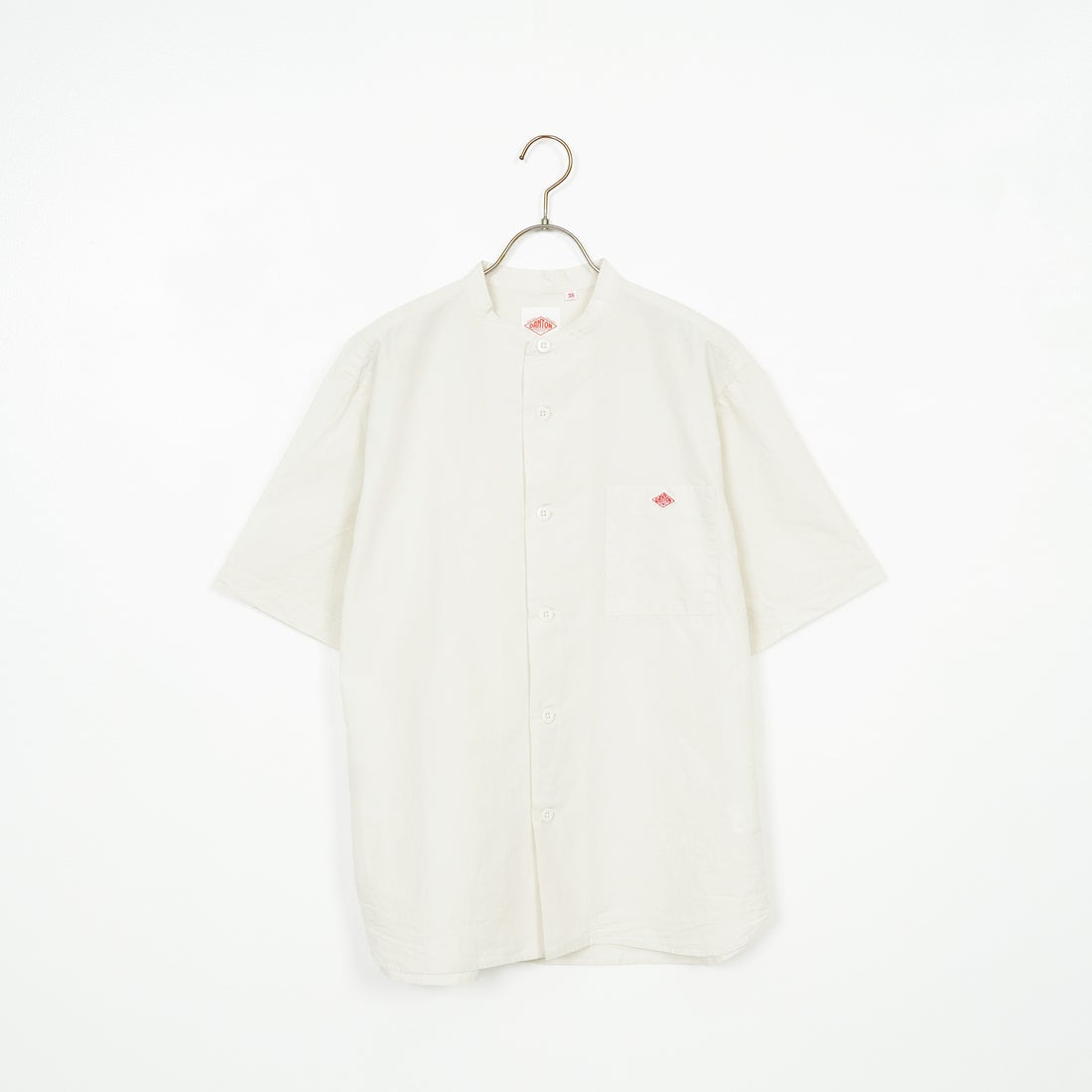 DANTON [ダントン] コットンリネン バンドカラーシャツ [JD-3788SCL] IVORY