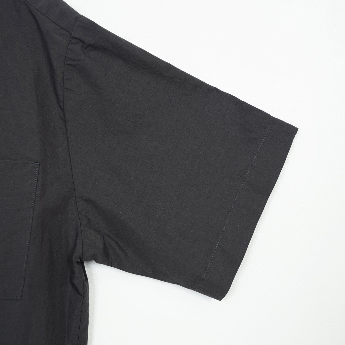 DANTON [ダントン] コットンリネン バンドカラーシャツ [JD-3788SCL] CHARCOAL