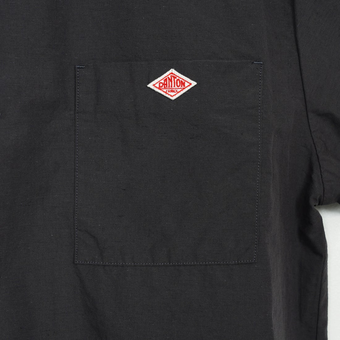 DANTON [ダントン] コットンリネン バンドカラーシャツ [JD-3788SCL] CHARCOAL