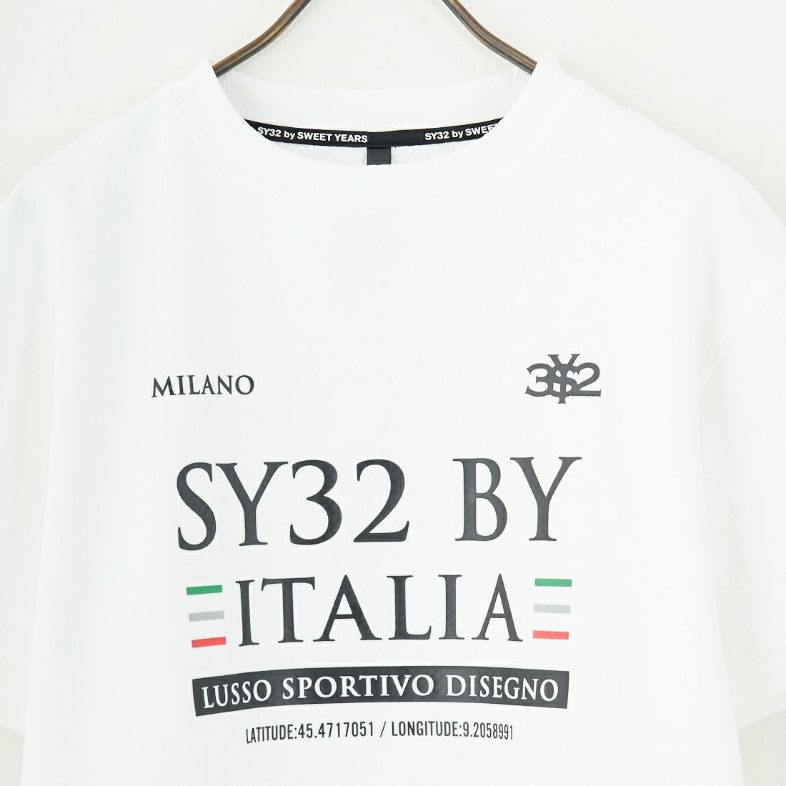 SY32 [エスワイサーティトゥ] スパイラルニットTシャツ [15013] WHITE