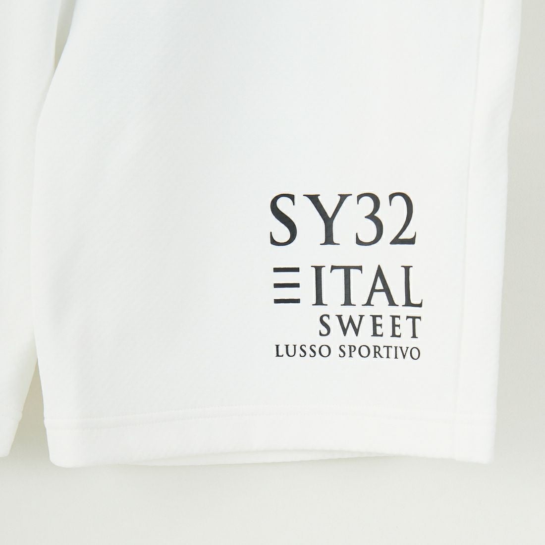 SY32 [エスワイサーティトゥ] スパイラルニットショートパンツ [15014] WHITE