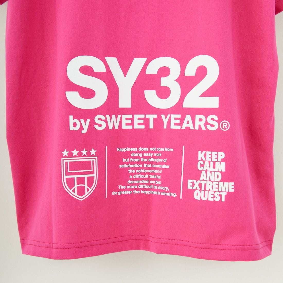 SY32 [エスワイサーティトゥ] マルチロゴグラフィックTシャツ [15050] PINK