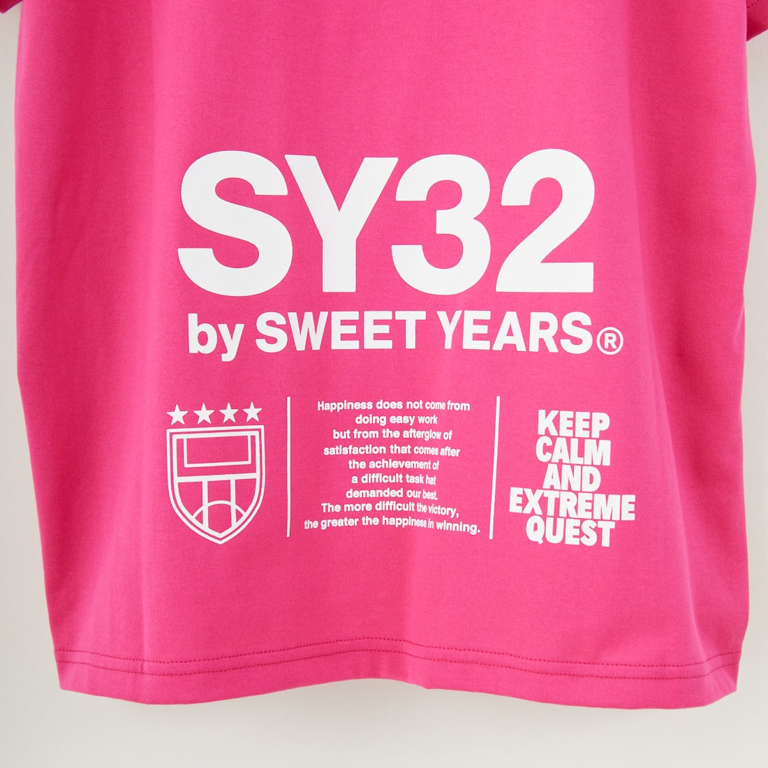 SY32 [エスワイサーティトゥ] マルチロゴグラフィックTシャツ [15050] PINK