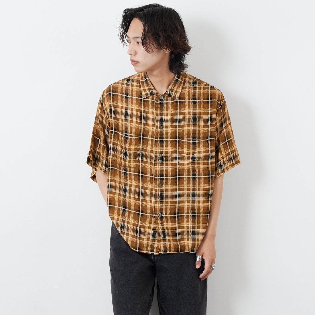 OLV CHK&&モデル身長：179cm 着用サイズ：L&&