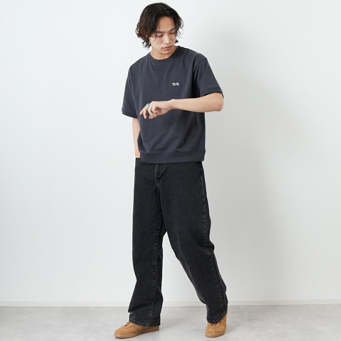 THE FOX [ザフォックス] 別注 ワンポイントロゴワッペン ミニ裏毛 W