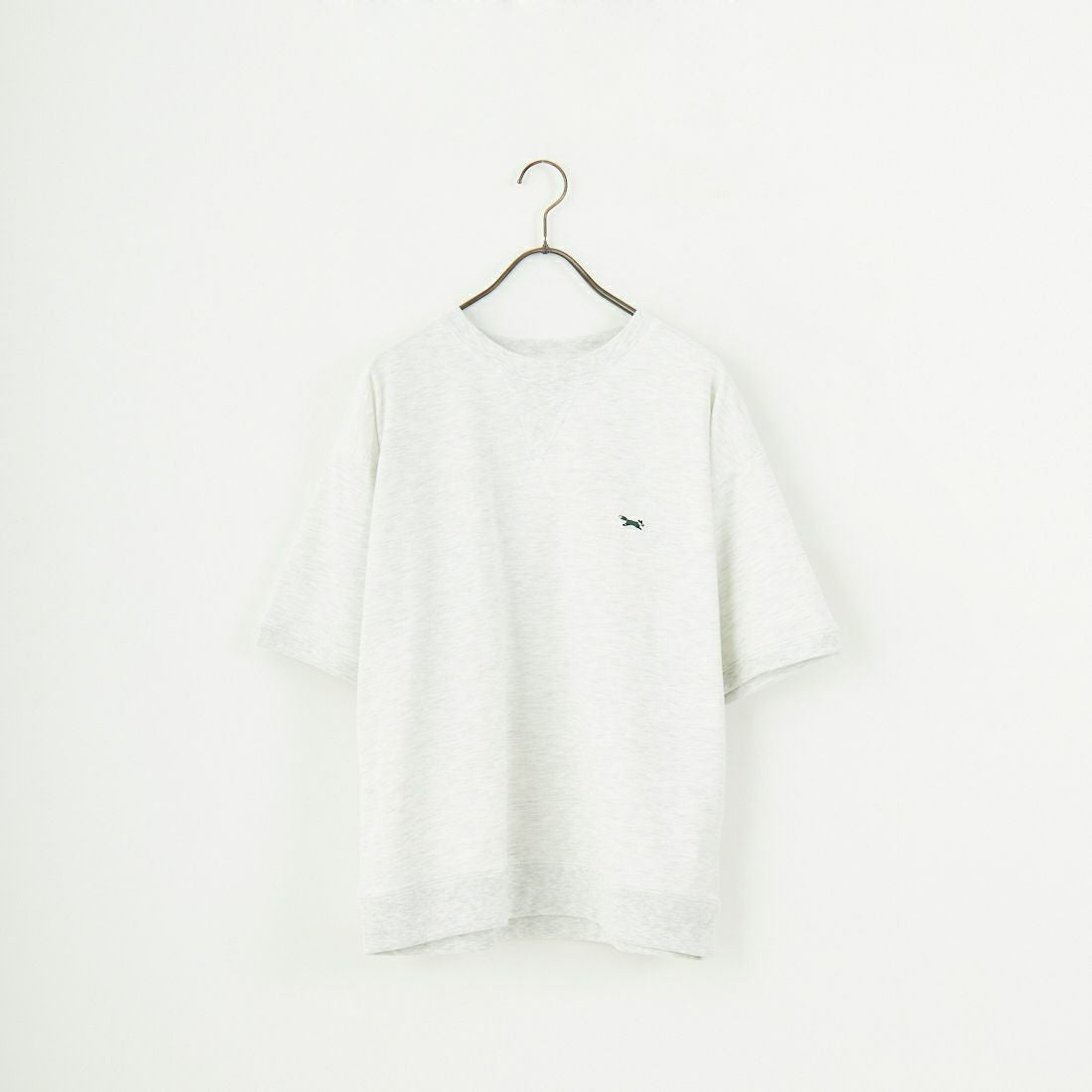 THE FOX [ザフォックス] 別注 ワンポイントロゴワッペン ミニ裏毛 WガゼットTシャツ [JFU25SS-12-JF] LT.GRAY