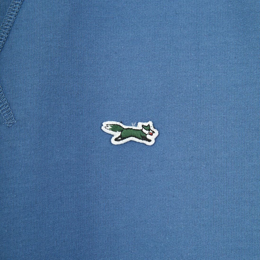 THE FOX [ザフォックス] 別注 ワンポイントロゴワッペン ミニ裏毛 WガゼットTシャツ [JFU25SS-12-JF] BLUE