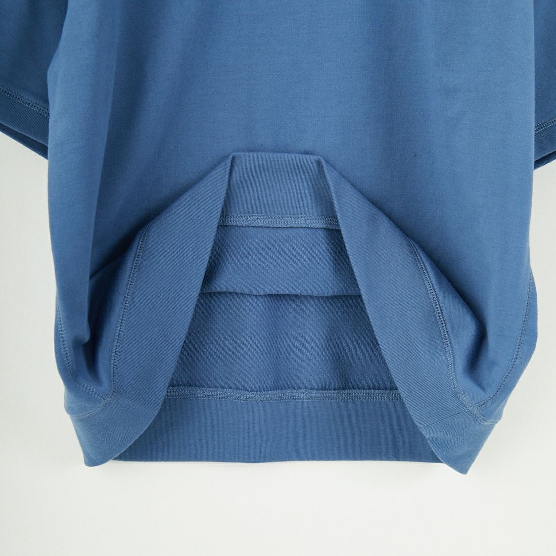 THE FOX [ザフォックス] 別注 ワンポイントロゴワッペン ミニ裏毛 WガゼットTシャツ [JFU25SS-12-JF] BLUE