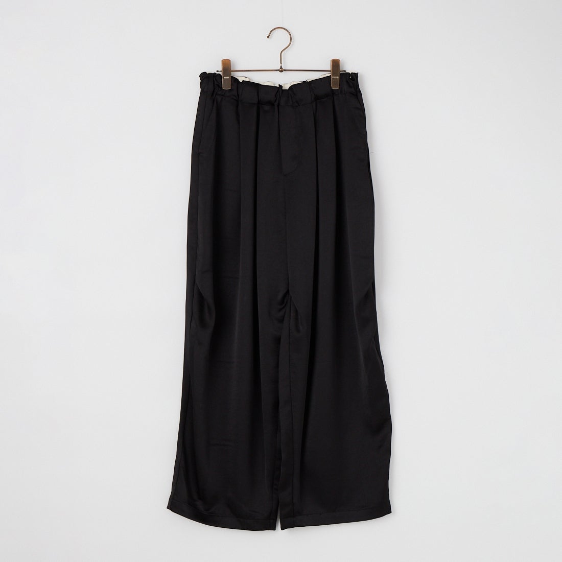 mizuiro ind [ミズイロインド] サテンワイドカーゴパンツ [2-260086] 99 BLACK