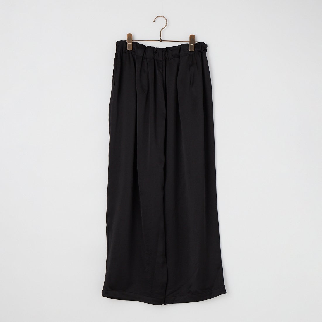 mizuiro ind [ミズイロインド] サテンワイドカーゴパンツ [2-260086] 99 BLACK