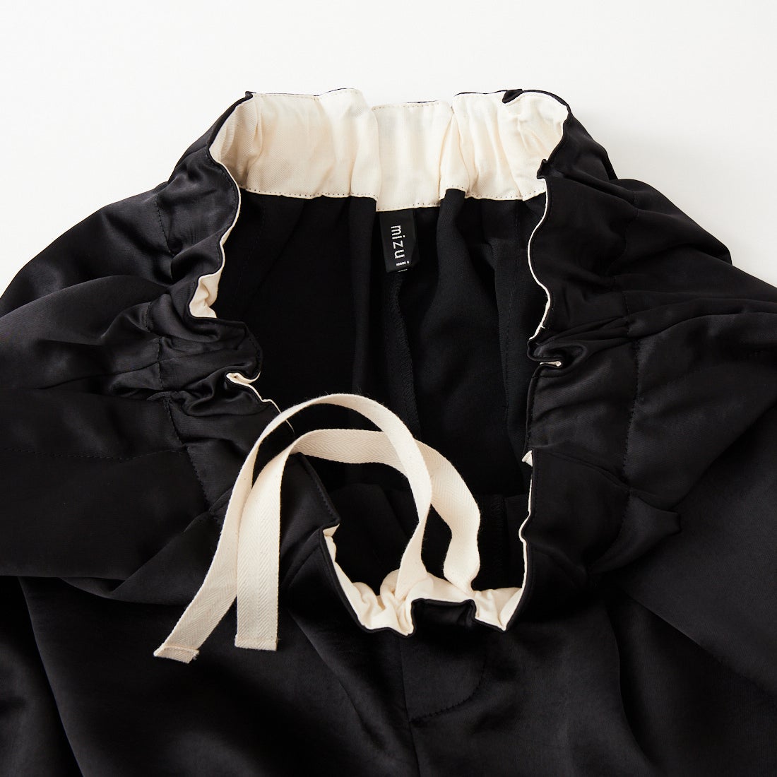 mizuiro ind [ミズイロインド] サテンワイドカーゴパンツ [2-260086] 99 BLACK