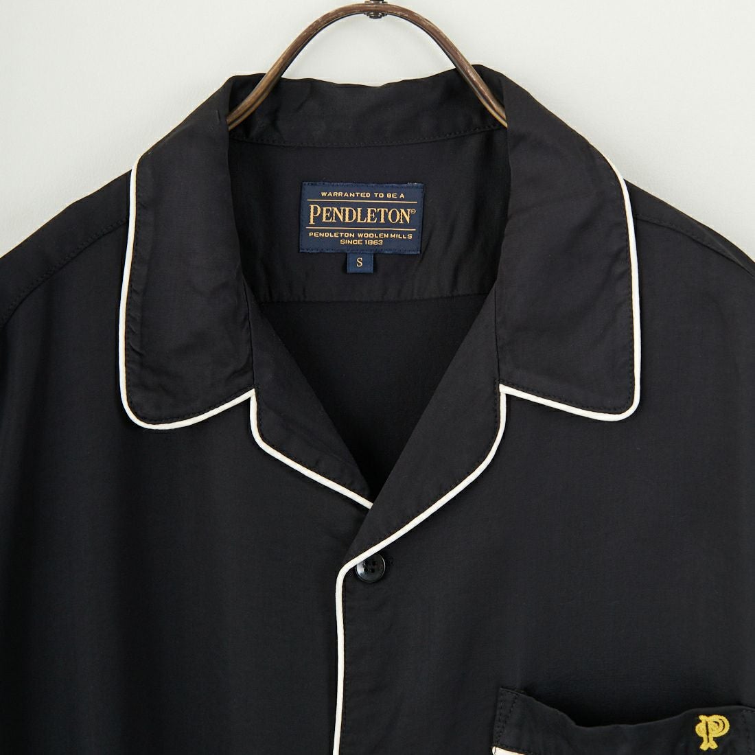 PENDLETON [ペンドルトン] パイピング刺繍オープンカラーシャツ [5275-0015] 49 BLACK