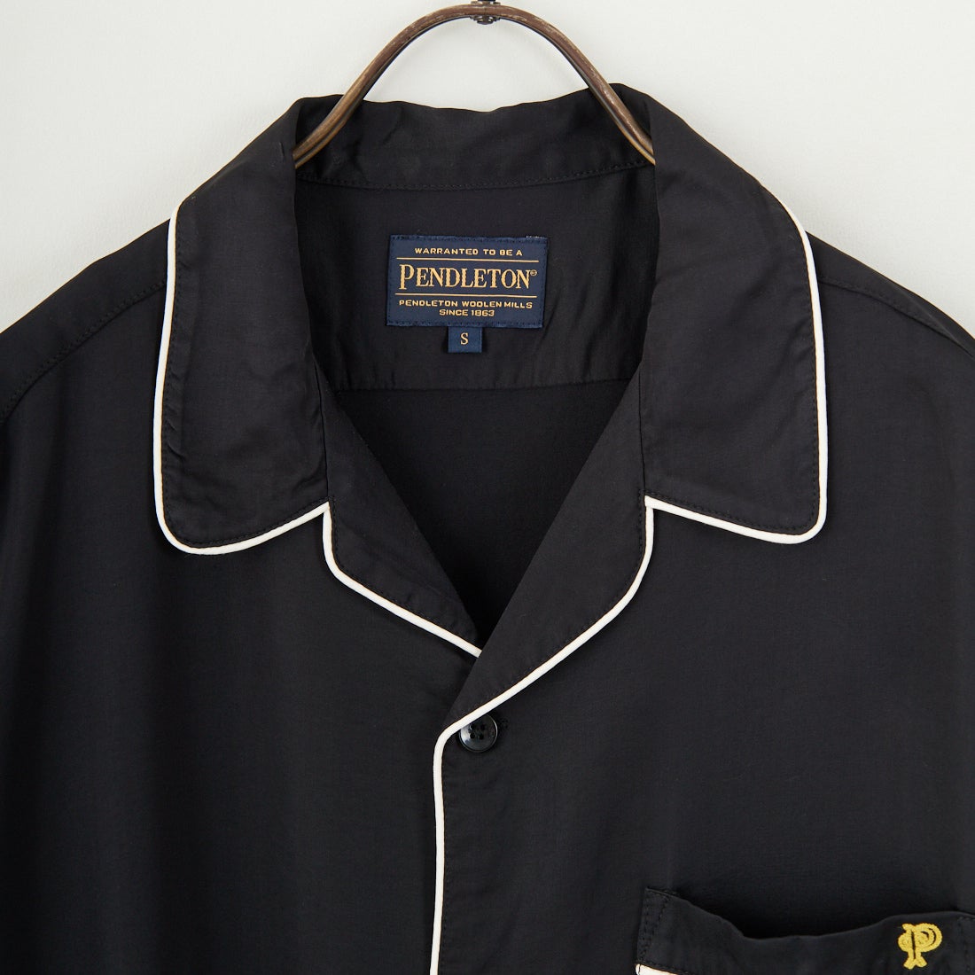 PENDLETON [ペンドルトン] パイピング刺繍オープンカラーシャツ [5275-0015] 49 BLACK