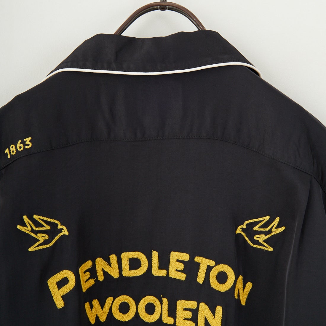 PENDLETON [ペンドルトン] パイピング刺繍オープンカラーシャツ [5275-0015] 49 BLACK