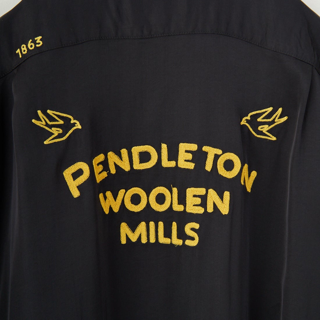 PENDLETON [ペンドルトン] パイピング刺繍オープンカラーシャツ [5275-0015] 49 BLACK