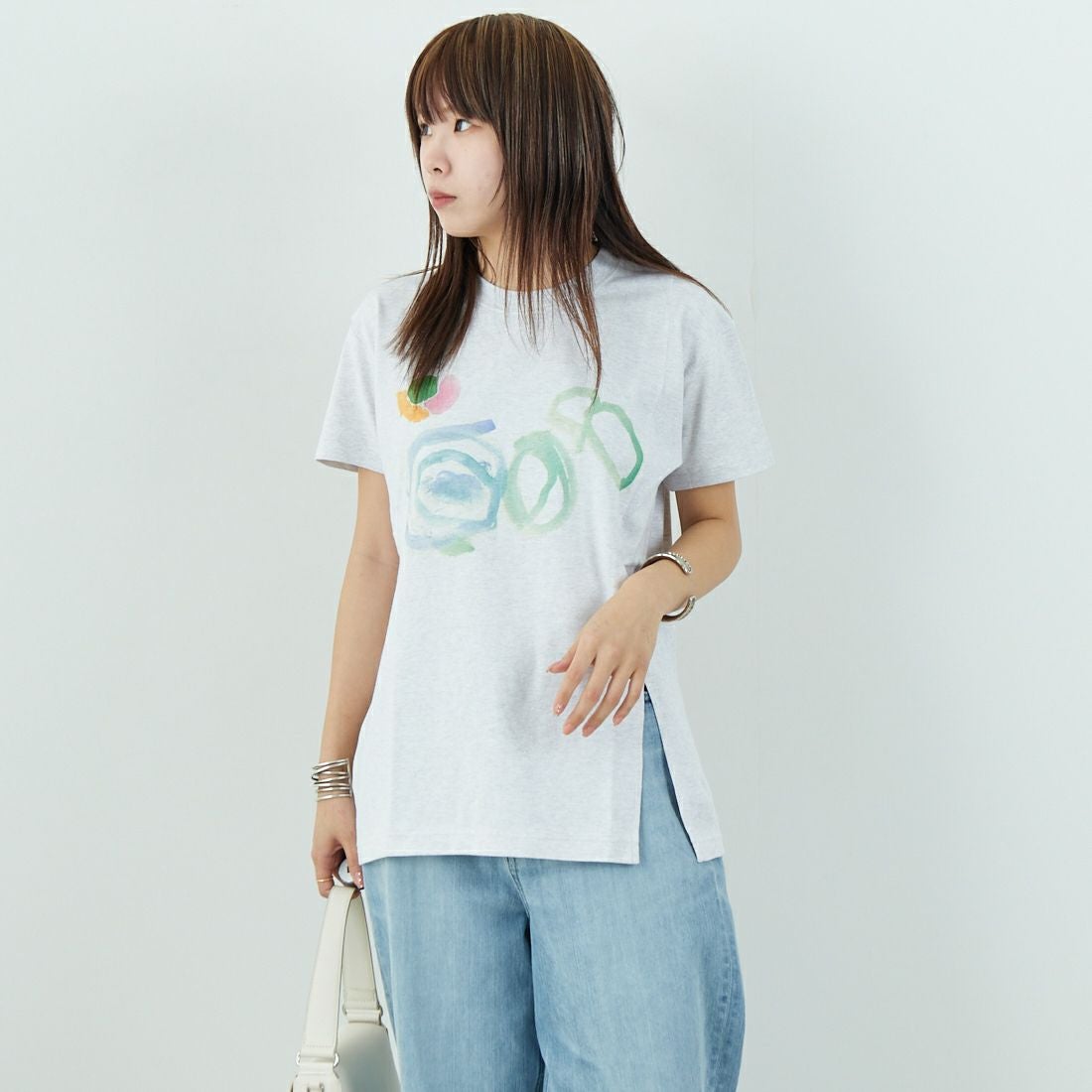 H.GREY&&モデル身長：167cm 着用サイズ：F&&