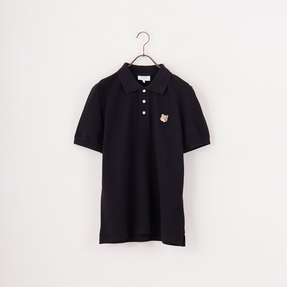 【25年春夏】メゾンキツネ フォックスヘッドポロシャツ ブラウン XL MAISON KITSUNE [メゾン キツネ] フォックスヘッド パッチ レギュラー