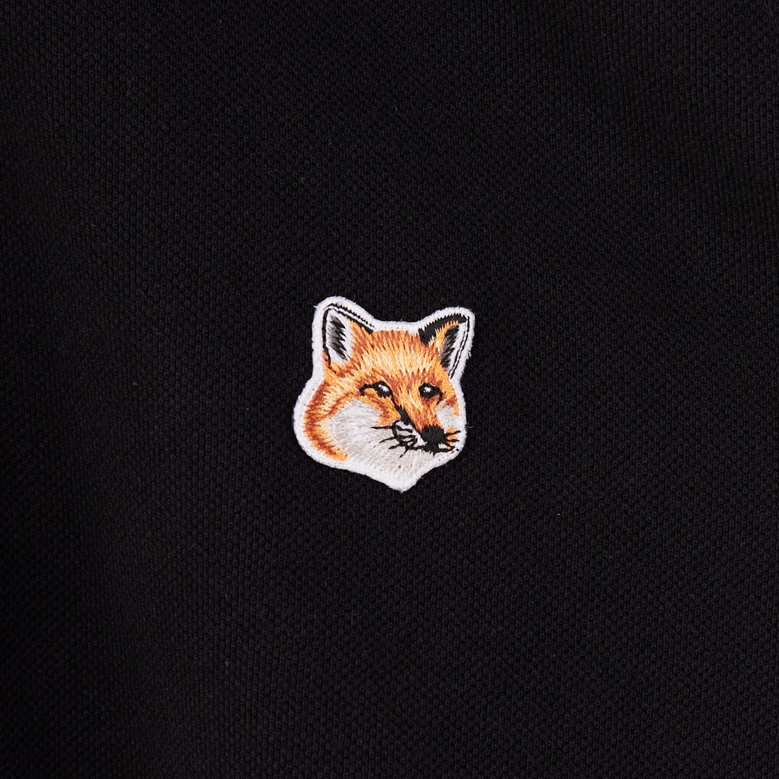 MAISON KITSUNE [メゾン キツネ] フォックスヘッド パッチ レギュラー ポロ [LM00208KJ7002] P199 BLACK