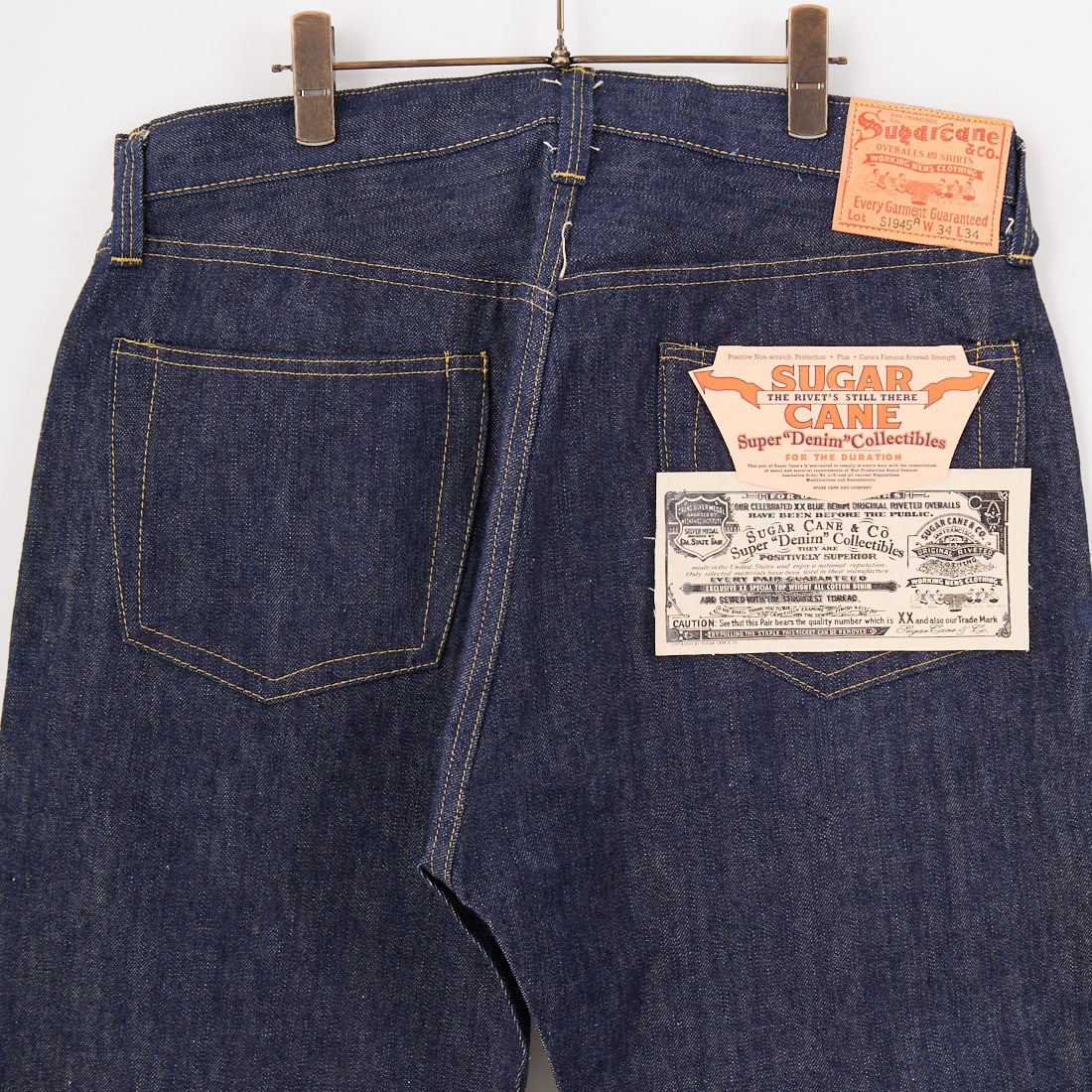 SUGAR CANE [シュガーケーン] 14ozデニム ウエストオーバーオールズ 1945年モデル [SC49001] 420 N.NVY