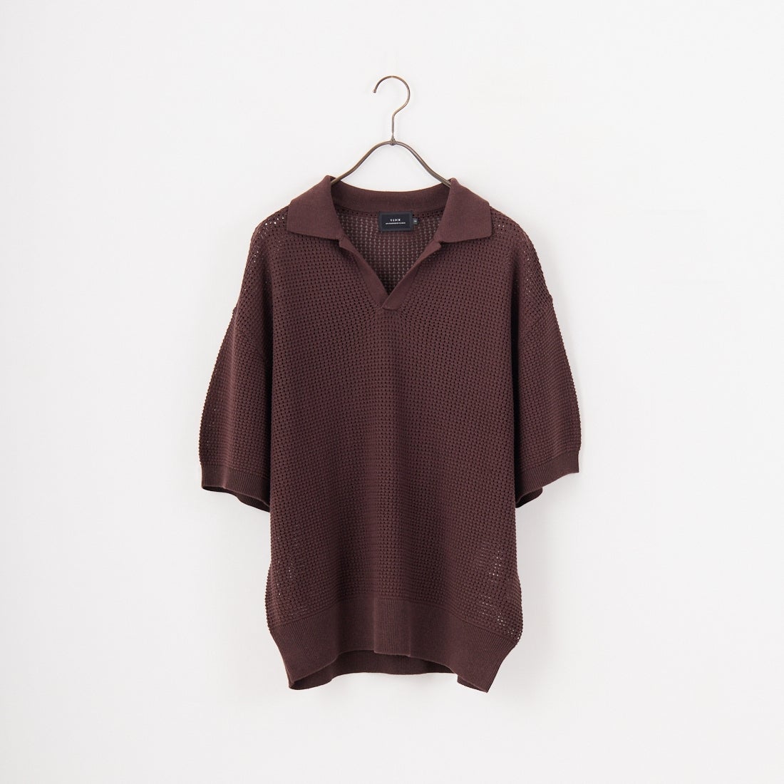 SLICK [スリック] ハイツイストメッシュ スキッパーポロシャツ