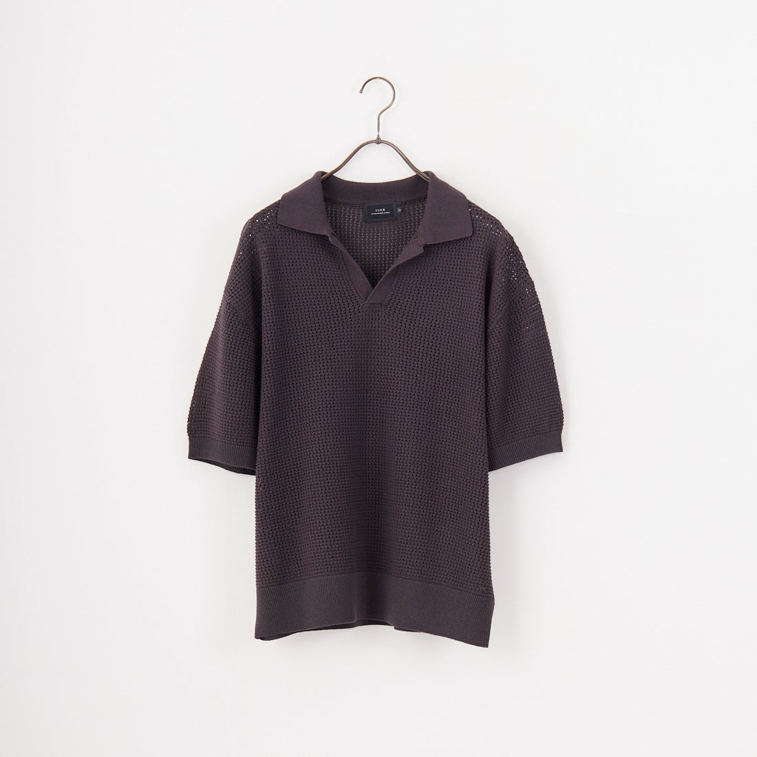 SLICK [スリック] ハイツイストメッシュ スキッパーポロシャツ