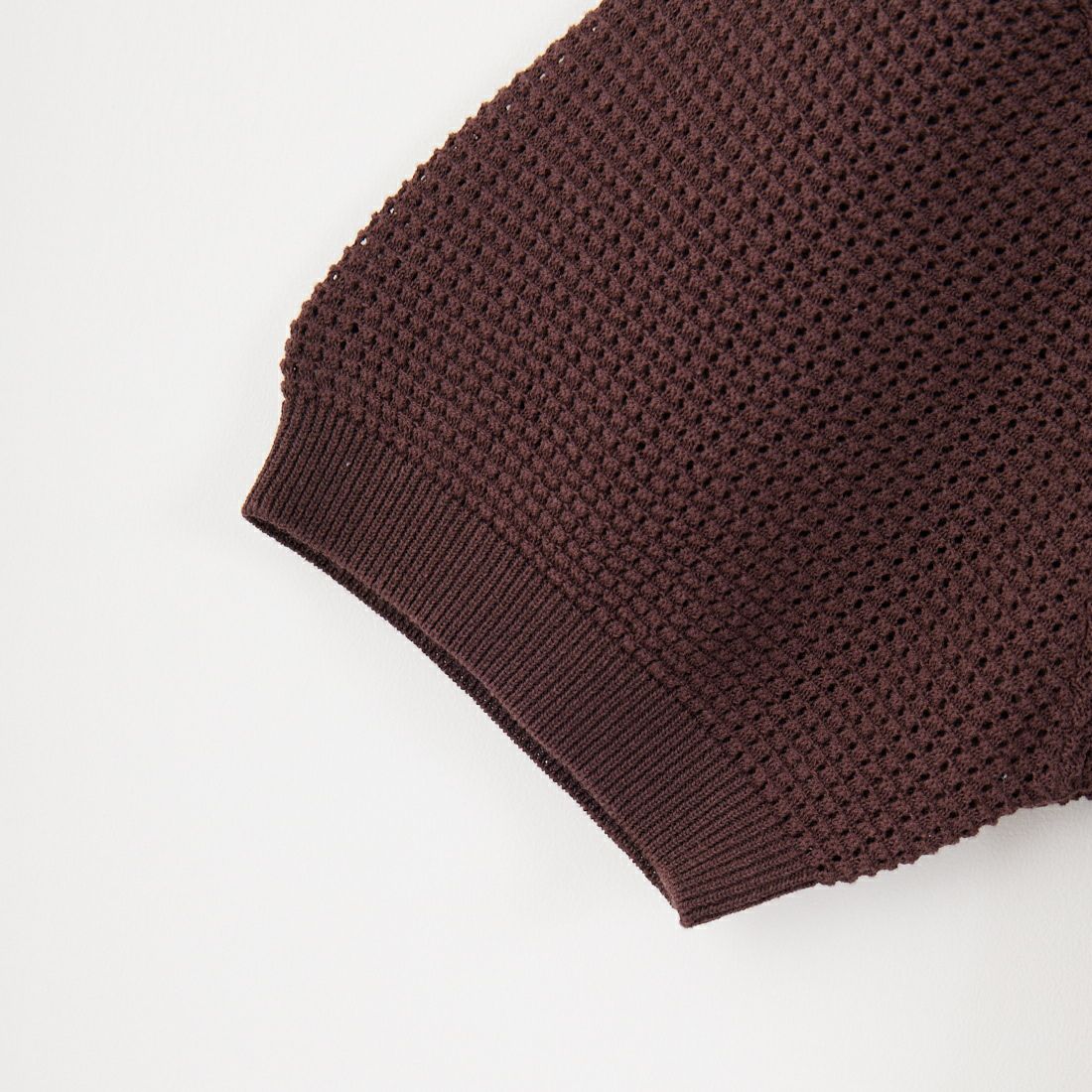 SLICK [スリック] ハイツイストメッシュ スキッパーポロシャツ [5250101] 500 BROWN