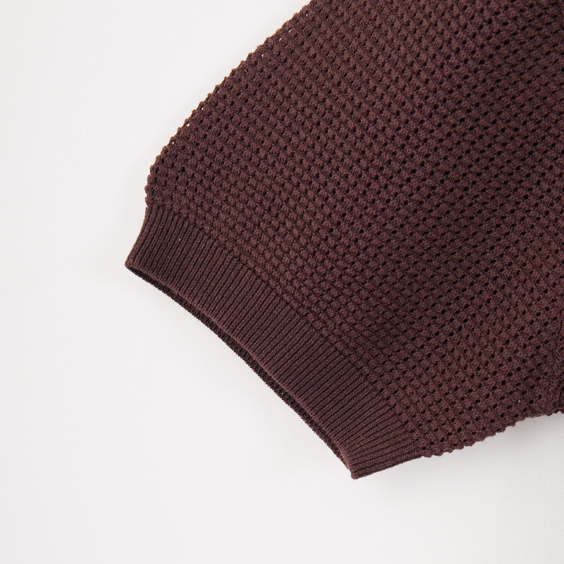 SLICK [スリック] ハイツイストメッシュ スキッパーポロシャツ [5250101] 500 BROWN