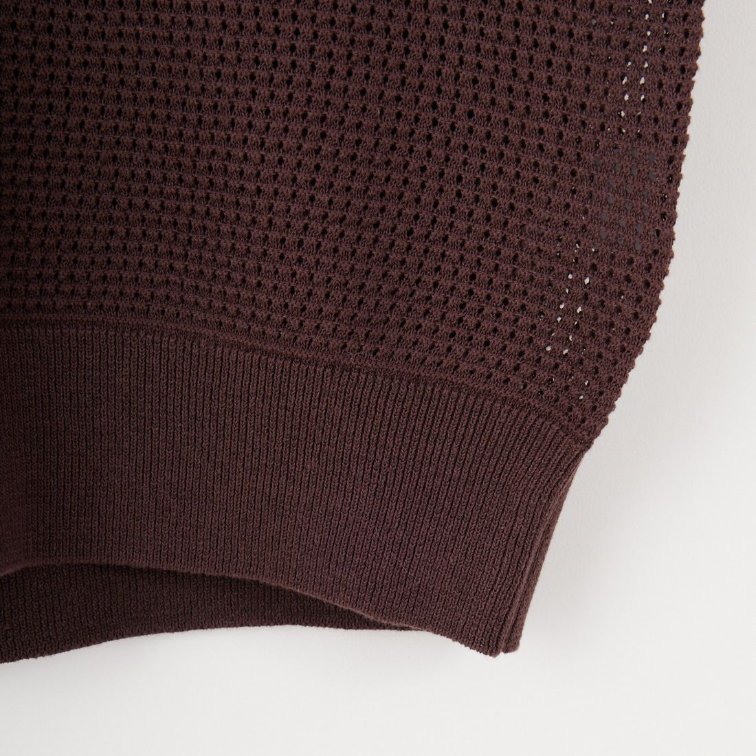 SLICK [スリック] ハイツイストメッシュ スキッパーポロシャツ [5250101] 500 BROWN