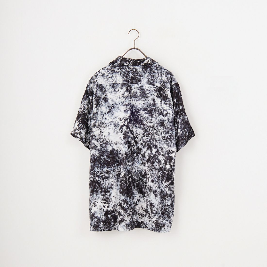 ATA [アタ] スモッグダイオープンカラーシャツ [S03-02010] BLACK