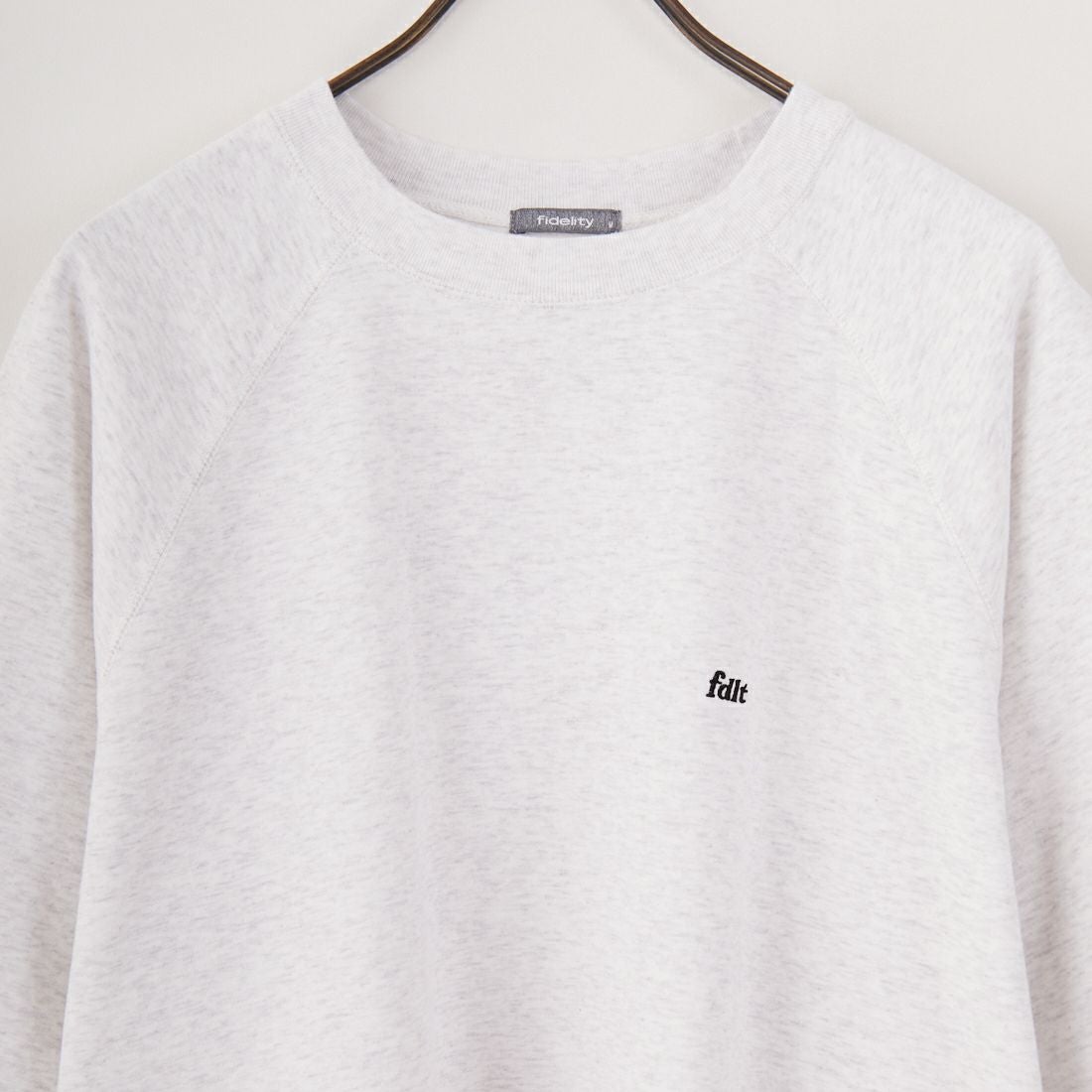 FIDELITY [フィデリティ] ミニ刺繍ロゴショートスリーブスウェット [FH-25575004] 03 GRY MIX