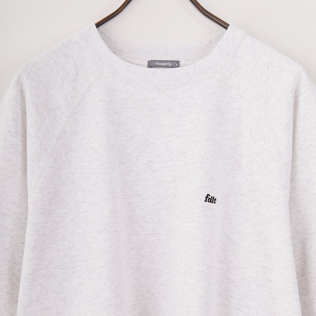 FIDELITY [フィデリティ] ミニ刺繍ロゴショートスリーブスウェット [FH-25575004] 03 GRY MIX