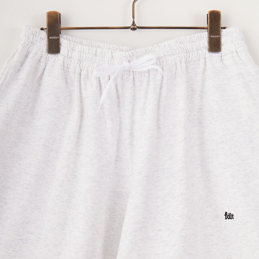 FIDELITY [フィデリティ] ミニ刺繍ロゴスウェットショーツ [FH-25575005] 03 GRY MIX