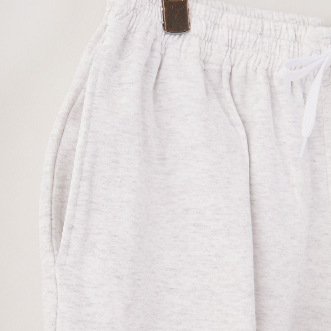 FIDELITY [フィデリティ] ミニ刺繍ロゴスウェットショーツ [FH-25575005] 03 GRY MIX