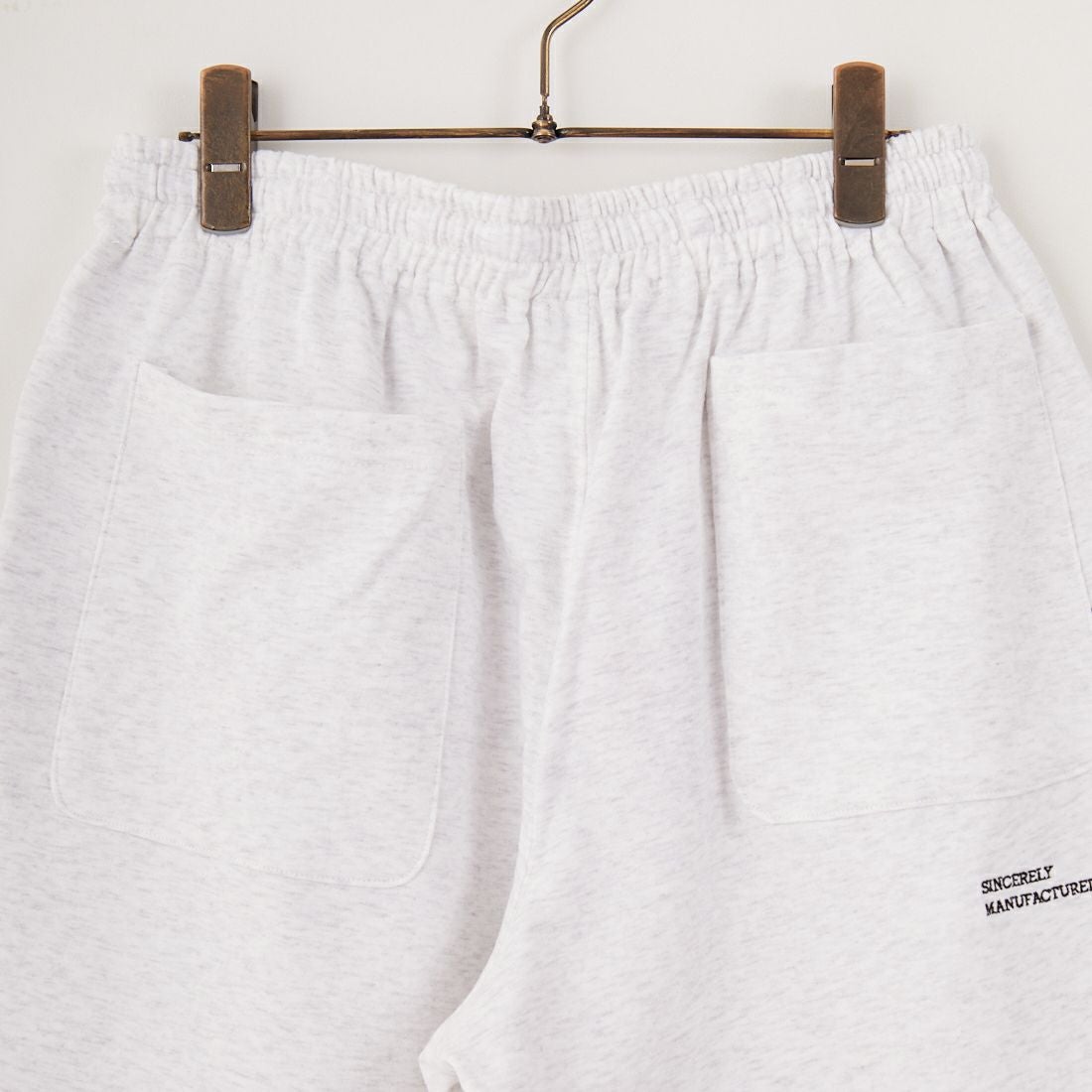 FIDELITY [フィデリティ] ミニ刺繍ロゴスウェットショーツ [FH-25575005] 03 GRY MIX