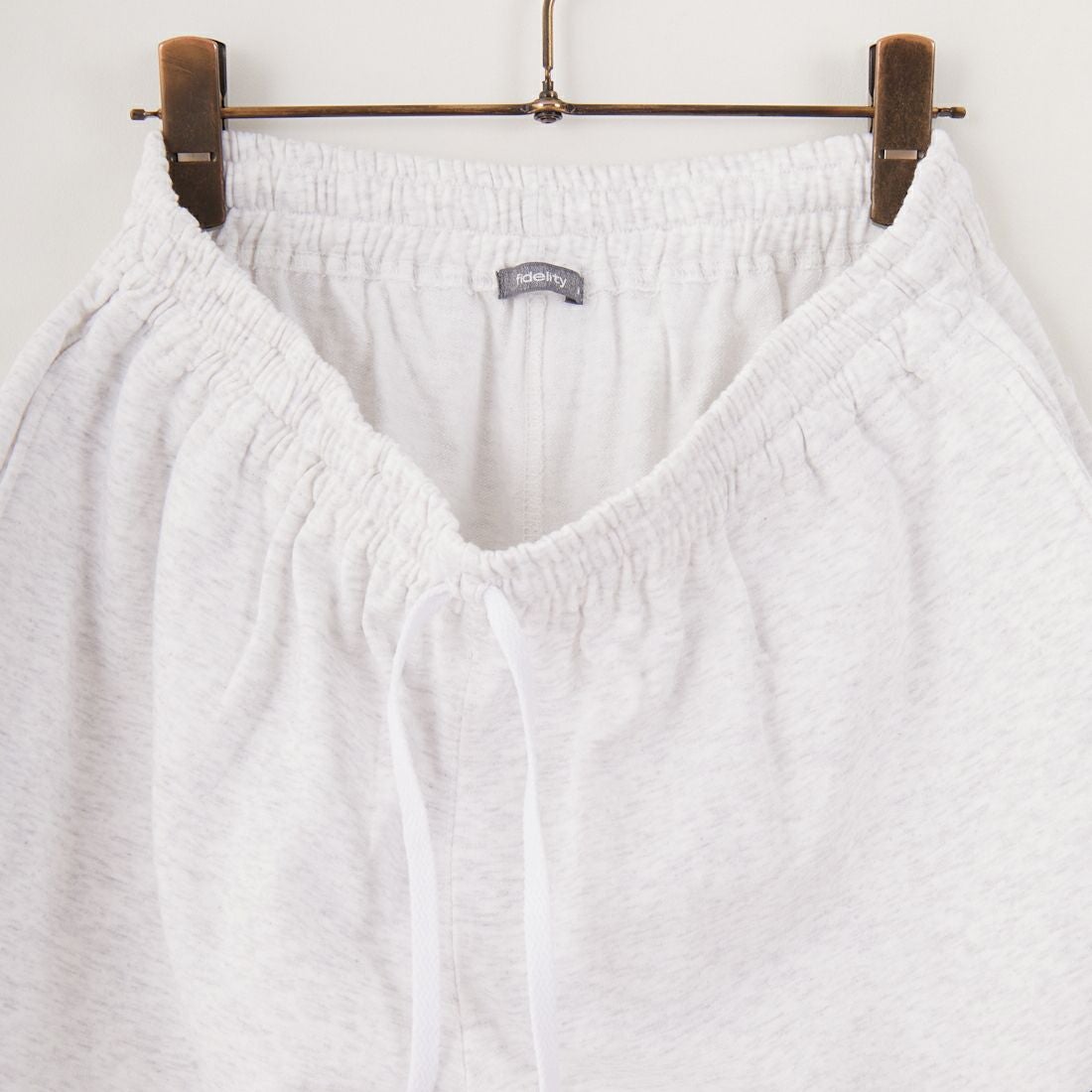 FIDELITY [フィデリティ] ミニ刺繍ロゴスウェットショーツ [FH-25575005] 03 GRY MIX