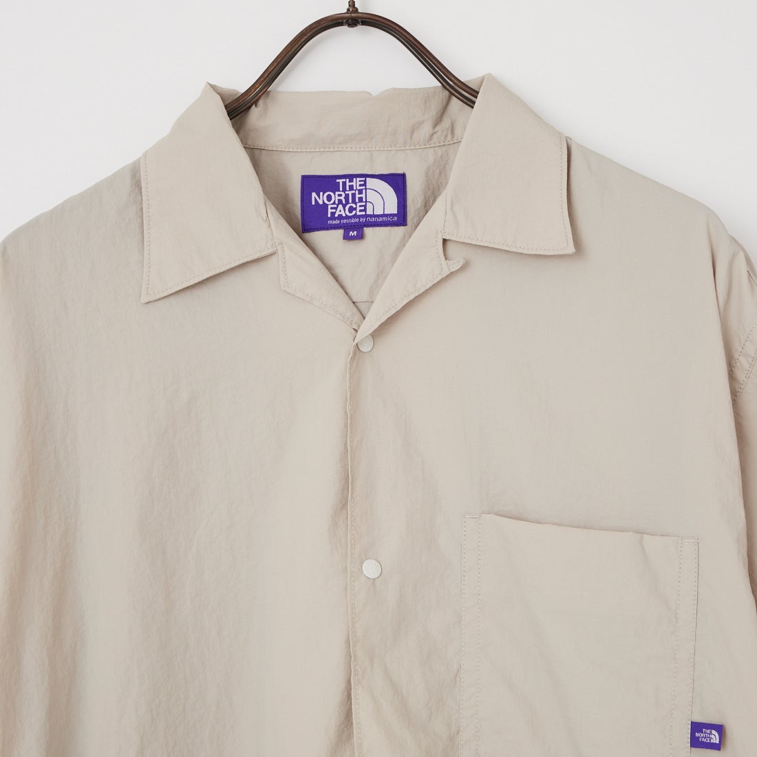 THE NORTH FACE PURPLE LABEL [ザ ノースフェイス パープルレーベル] ナイロンタフタ フィールドショートスリーブシャツ [N25SG055] LH LIGHT G