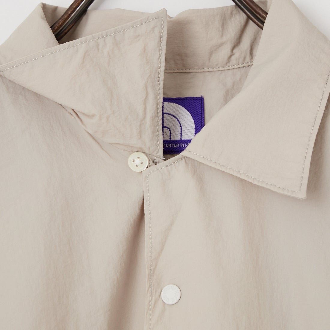 THE NORTH FACE PURPLE LABEL [ザ ノースフェイス パープルレーベル] ナイロンタフタ フィールドショートスリーブシャツ [N25SG055] LH LIGHT G