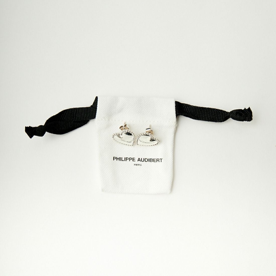 PHILIPPE AUDIBERT [フィリップ オーディベール] WANDA ハートモチーフシルバーピアス [BO5710] SILVER