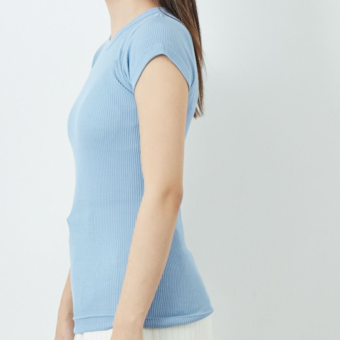 GICIPI [ジチピ] CALCIO/カールチョ リブフレンチスリーブTシャツ [2523P] LAZIO &&モデル身長：167cm 着用サイズ：3&&