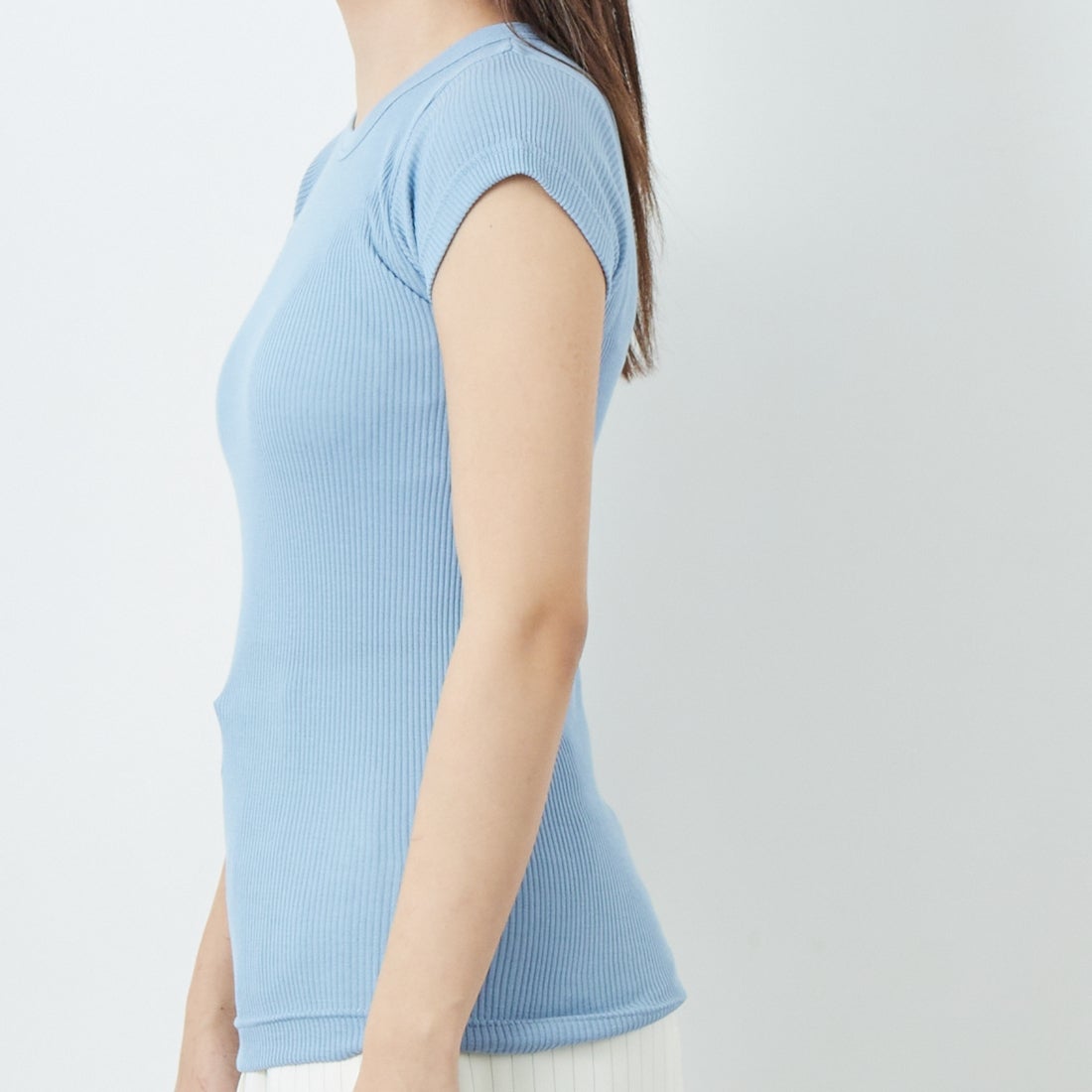 GICIPI [ジチピ] CALCIO/カールチョ リブフレンチスリーブTシャツ [2523P] LAZIO &&モデル身長：167cm 着用サイズ：3&&