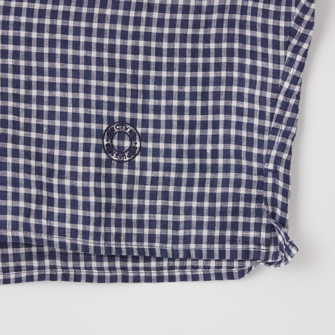 ORCIVAL [オーシバル] ノースリーブリネンチェックシャツ [OR-B0360LCH] NVY/WHT CK