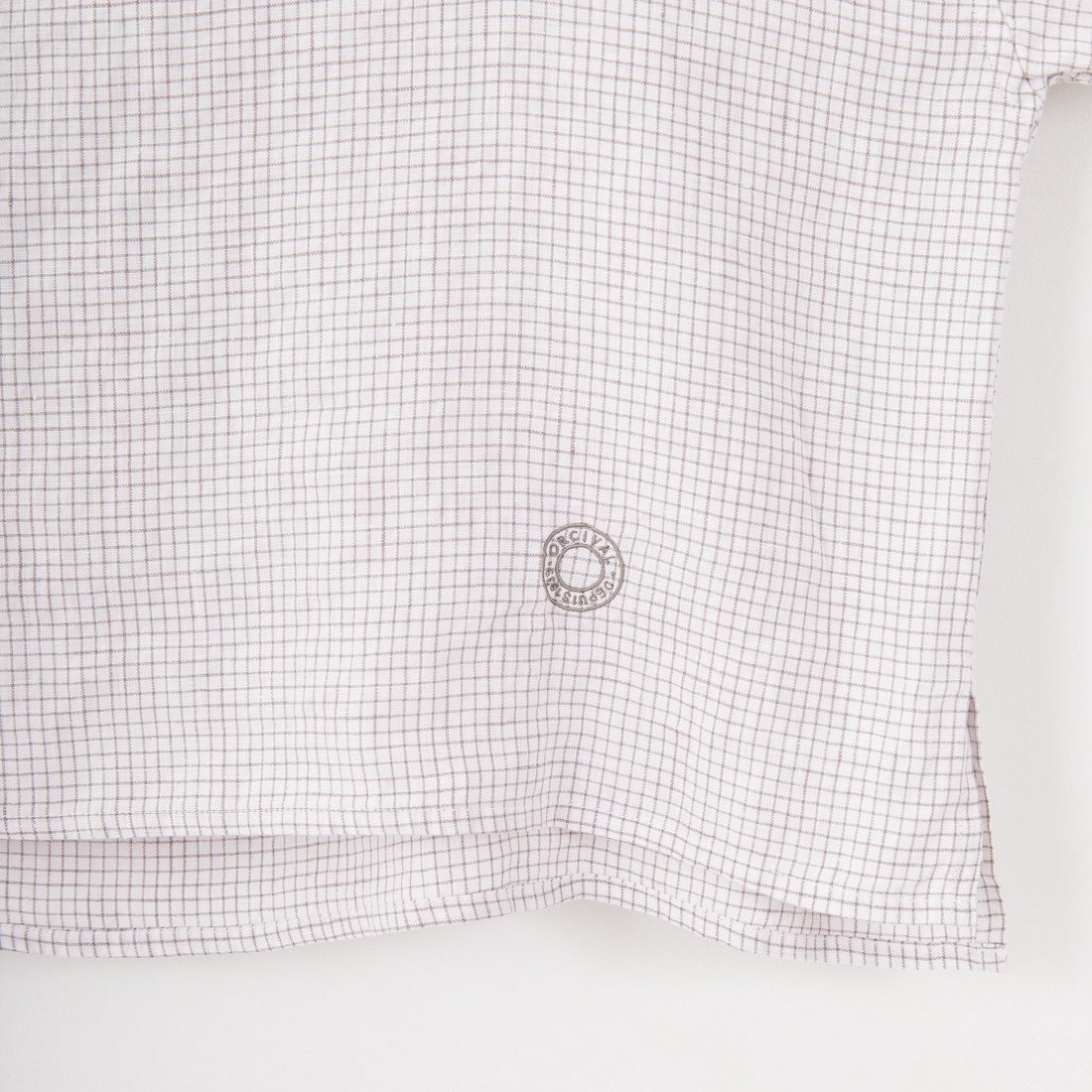 ORCIVAL [オーシバル] ボートネックリネンチェックプルオーバー [OR-B0388LCH] WH/TAUPE C