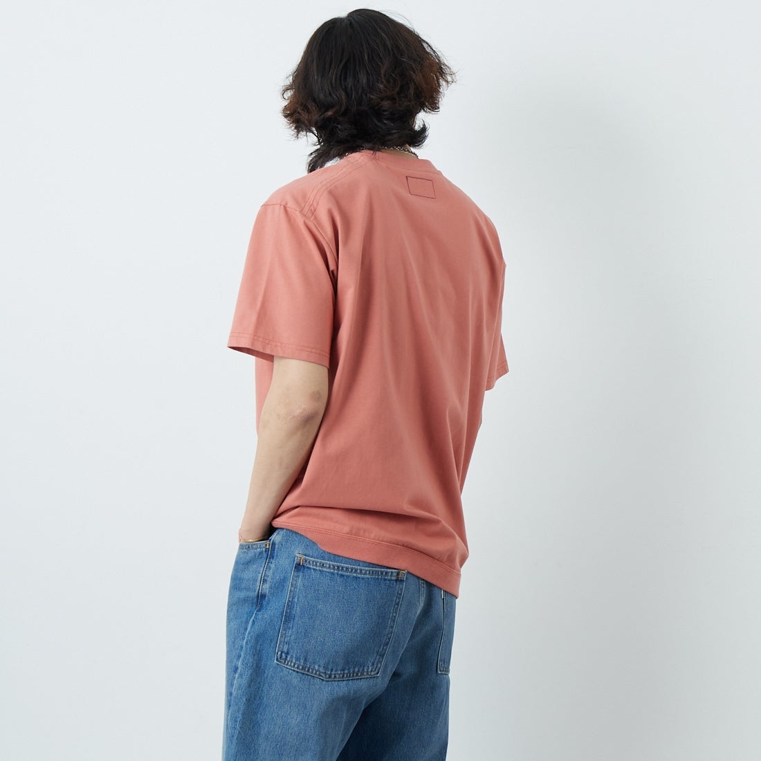 THE NORTH FACE PURPLE LABEL [ザ ノースフェイス パープルレーベル] ハイバルキーポケットTシャツ [N25SH056] PG PNK G &&モデル身長：179cm 着用サイズ：M&&